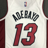 21-22 Heat ADEBAYO #13 White 75th Anniversary Top Quality Hot Pressing NBA Jersey