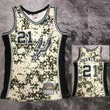 2013-14 SA Spurs DUNCAN #21 Green CamouflageTop Quality Hot Pressing NBA Jersey (迷彩) 2013-14 SA Spurs DUNCAN #21 Green CamouflageTop Quality Hot Pressing NBA Jersey (迷彩)