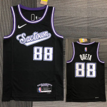 21-22 Kings QUETA #88 Black City Edition Top Quality Hot Pressing NBA Jersey