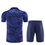 2023 England Colour Printed Blue Training Short Suit
