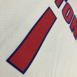 21-22 Pistons IVERSON #1 White 75th Anniversary Top Quality Hot Pressing NBA Jersey