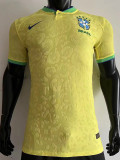 22-23 Brazil Home World Cup Player Version Soccer Jersey