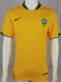 2006 Brazil Home Retro Fans Soccer Jersey