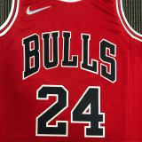 21-22 Bulls MARKKANEN #24 Red 75th Anniversary Top Quality Hot Pressing NBA Jersey