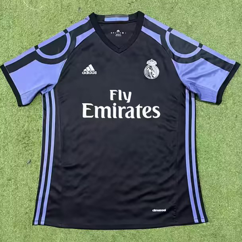 2016-2017 RMA Away Black Retro Soccer Jersey