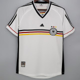 1998 Germany Home White Retro Soccer Jersey