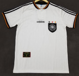 1996 Germany Home White Retro Soccer Jersey