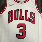 21-22 Bulls WADE #3 White 75th Anniversary Top Quality Hot Pressing NBA Jersey