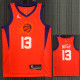 21-22 Suns NASH #13 Orange 75th Anniversary Trapeze Edition Top Quality Hot Pressing NBA Jersey