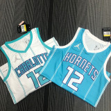21-22 Hornets OUBRE JR. #12 Blue 75th Anniversary Top Quality Hot Pressing NBA Jersey