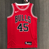 21-22 Bulls JORDAN #45 Red 75th Anniversary Top Quality Hot Pressing NBA Jersey