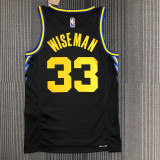 21-22 Warriors WISEMAN #33 Black City Edition Top Quality Hot Pressing NBA Jersey