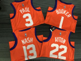 21-22 Suns NASH #13 Orange 75th Anniversary Trapeze Edition Top Quality Hot Pressing NBA Jersey