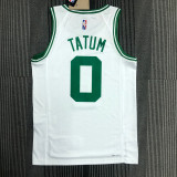 21-22 Celtics TATUM #0 White 75th Anniversary Top Quality Hot Pressing NBA Jersey