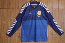 2014 Argentina Away Long Sleeve Retro Soccer Jersey (长袖)