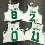 21-22 Celtics TATUM #0 White 75th Anniversary Top Quality Hot Pressing NBA Jersey