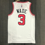 21-22 Bulls WADE #3 White 75th Anniversary Top Quality Hot Pressing NBA Jersey