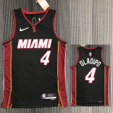 21-22 Heat OLADIPO #4 Black 75th Anniversary Top Quality Hot Pressing NBA Jersey