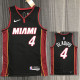 21-22 Heat OLADIPO #4 Black 75th Anniversary Top Quality Hot Pressing NBA Jersey