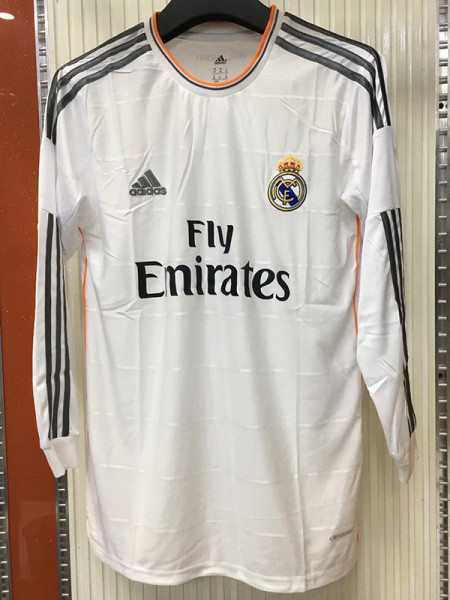 2013-2014 RMA Home Long Sleeve Retro Soccer Jersey (长袖)