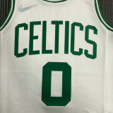 21-22 Celtics TATUM #0 White 75th Anniversary Top Quality Hot Pressing NBA Jersey