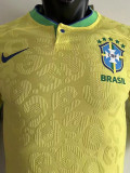 22-23 Brazil Home World Cup Player Version Soccer Jersey