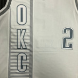 21-22 OKC GILGEOUS-ALEXANDER #2 White City Edition Top Quality Hot Pressing NBA Jersey