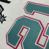 21-22 Sa Spurs DUNCAN #21 White City Edition Top Quality Hot Pressing NBA Jersey