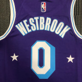 21-22 Lakers WESTBROOK #0 Purple City Edition Top Quality Hot Pressing NBA Jersey