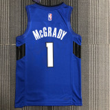 21-22 Magic McGRADY #1 Blue Trapeze Edition Top Quality Hot Pressing NBA Jersey