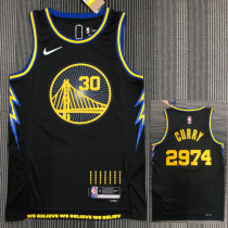 21-22 Warriors CURRY #2.974 Black City Edition Top Quality Hot Pressing NBA Jersey