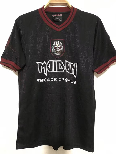 2016 West Ham Iron Maiden #16 Black Retro Soccer Jersey