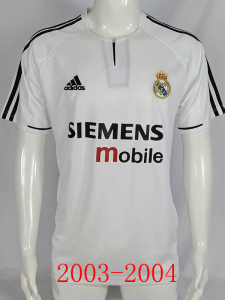 2003-2004 RMA Home Retro Soccer Jersey
