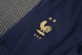 2022 France White Kids Half Pull Tracksuit (童装) (半拉链)