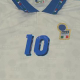 1994 Italy Away White Retro Soccer Jersey