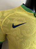 22-23 Brazil Home World Cup Player Version Soccer Jersey
