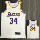 21-22 Lakers O'NEAL #34 White 75th Anniversary Top Quality Hot Pressing NBA Jersey