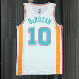 21-22 Sa Spurs DEROZAN #10 White City Edition Top Quality Hot Pressing NBA Jersey