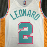 21-22 Sa Spurs LEONARO #2 White City Edition Top Quality Hot Pressing NBA Jersey