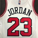 21-22 Bulls JORDAN #23 White 75th Anniversary Top Quality Hot Pressing NBA Jersey