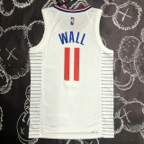 21-22 CLIPPERS WALL #11 White 75th Anniversary Top Quality Hot Pressing NBA Jersey