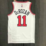 21-22 Bulls DEROZAN #11 White 75th Anniversary Top Quality Hot Pressing NBA Jersey