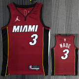 21-22 Heat WADE #3 Red 75th Anniversary Trapeze Edition Top Quality Hot Pressing NBA Jersey 21-22 Heat WADE #3 Red 75th Anniversary Trapeze Edition Top Quality Hot Pressing NBA Jersey