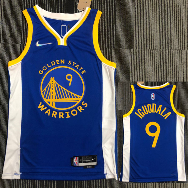 21-22 Warriors IGUODALA #9 Blue 75th Anniversary Top Quality Hot Pressing NBA Jersey