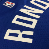 21-22 Clippers RONDO #4 Blue 75th Anniversary Top Quality Hot Pressing NBA Jersey