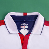 2004 England Home Retro Soccer Jersey