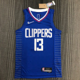 21-22 Clippers GEORGE #13 Blue 75th Anniversary Top Quality Hot Pressing NBA Jersey