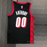 21-22 Trail Blazers ANTHONY #00 Black City Edition Top Quality Hot Pressing NBA Jersey