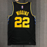 21-22 Warriors WIGGINS #22 Black City Edition Top Quality Hot Pressing NBA Jersey