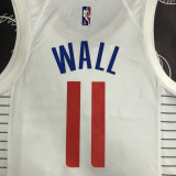 21-22 CLIPPERS WALL #11 White 75th Anniversary Top Quality Hot Pressing NBA Jersey
